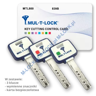 MUL-T-LOCK MTL 800 Modular / MT5+ 31/65NN (96 mm), wkładka patentowa - 3