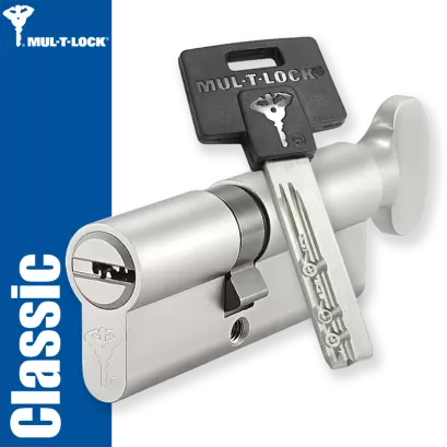 MUL-T-LOCK Classic 35/50G4NN (85 mm), wkładka patentowa z pokrętłem (wzmocniona)