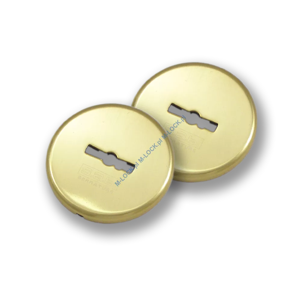 Rozetki kluczowe do zamków S.A.B. serii 15xx, 16xx, mosiądz