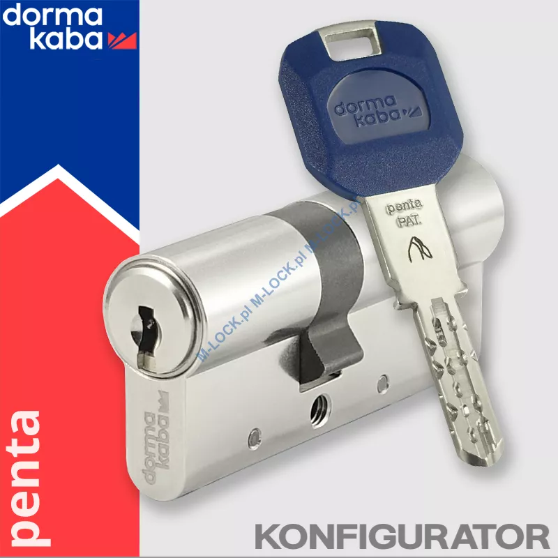 DormaKaba PENTA, wkładka patentowa (konfigurator)