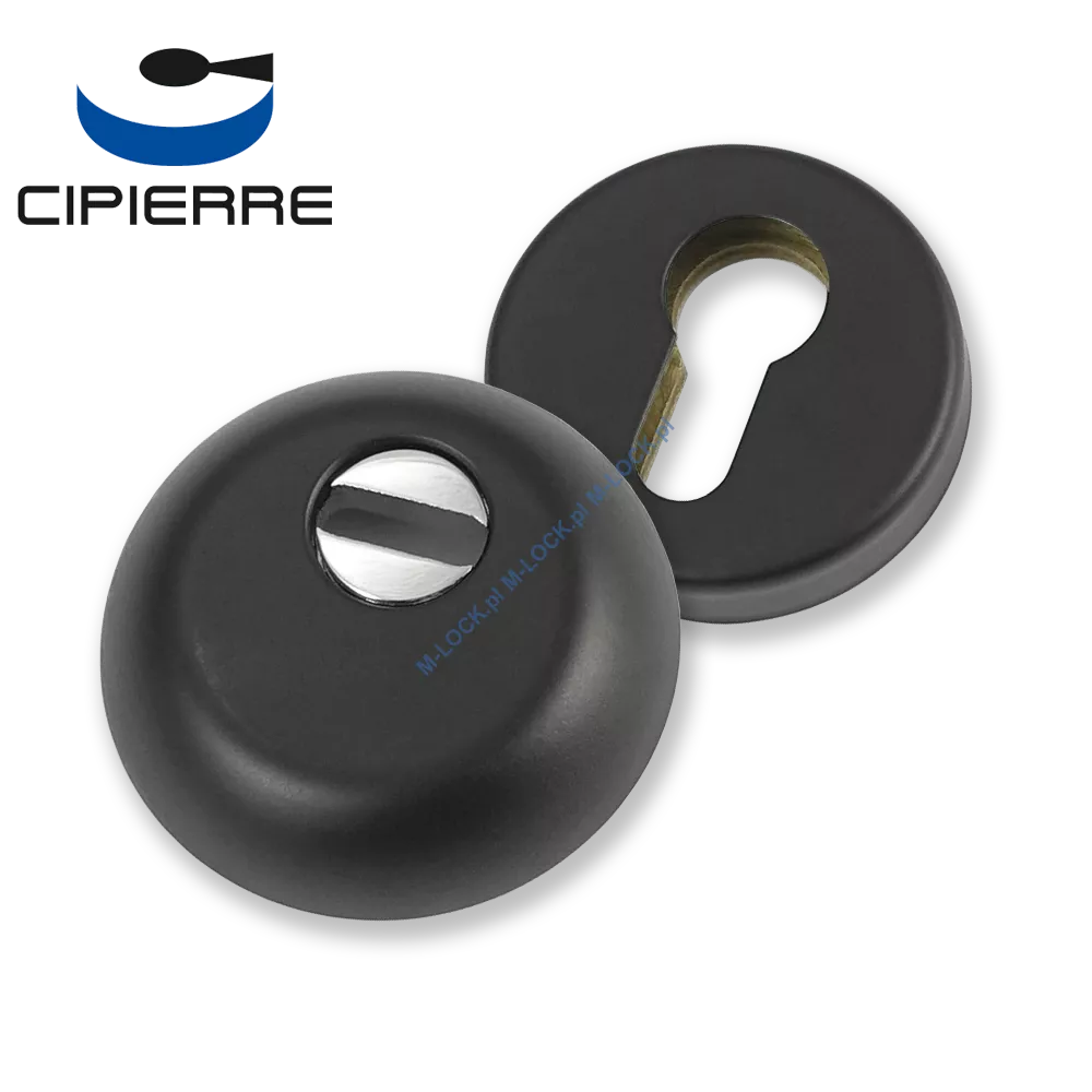 CIPIERRE 360-B, rozeta antywłamaniowa (kolor czarny)