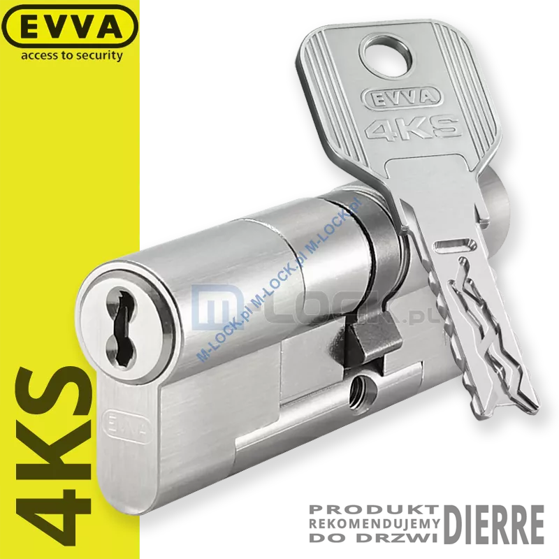 EVVA 4KS 31/46NN (77 mm), wkładka patentowa do drzwi Dierre