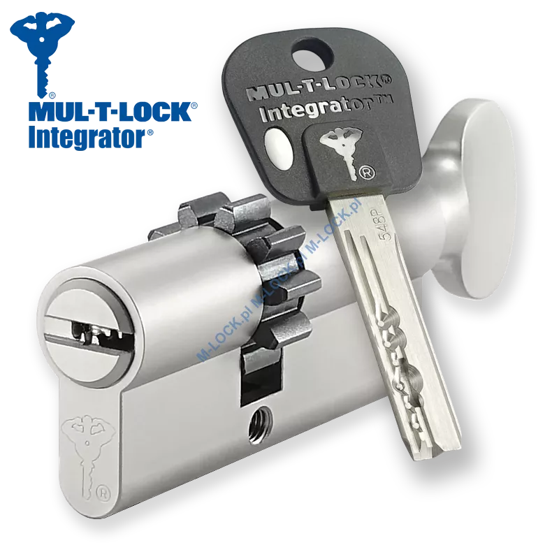 MUL-T-LOCK Integrator 31/40G1ZN (71 mm), wkładka patentowa z pokrętłem