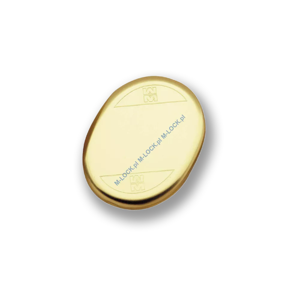 Szyld ślepy MOTTURA 95.246OLV, mosiądz błyszczący