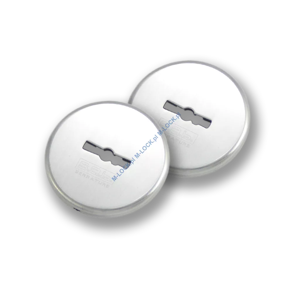 Rozetki kluczowe do zamków S.A.B. serii 15xx, 16xx, chrom