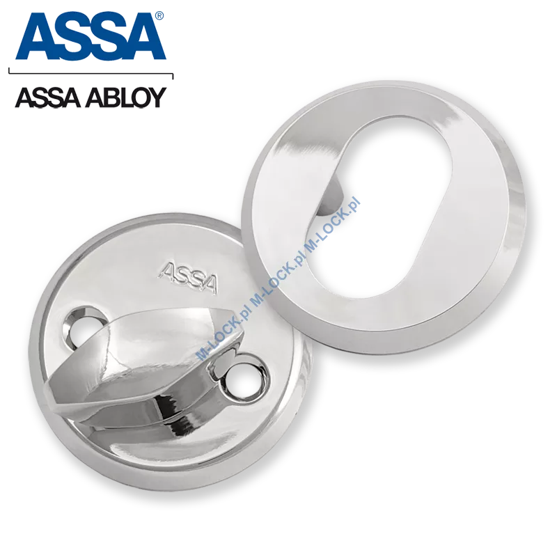 ASSA 256-6CR, komplet szyldów 6 mm (chrom błyszczący)