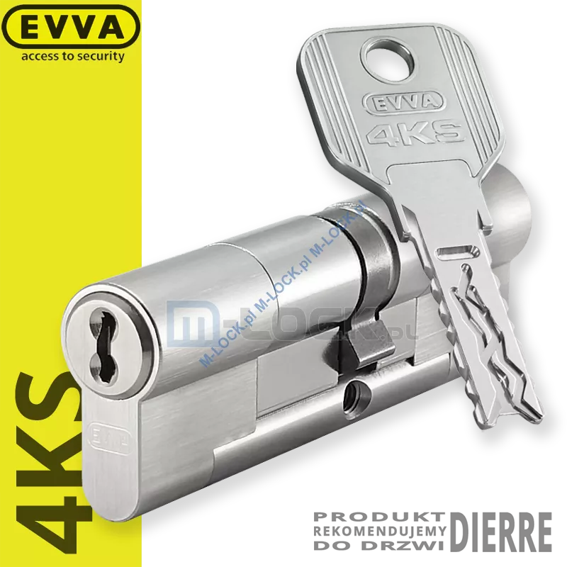 EVVA 4KS 41/51NN (92 mm), wkładka patentowa do drzwi Dierre