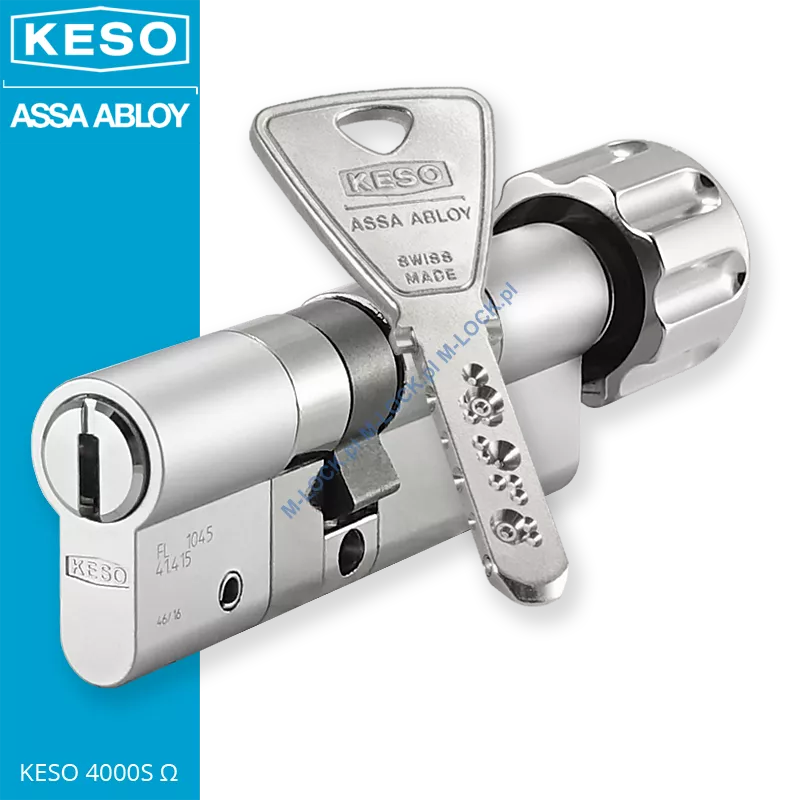 KESO 4000S Omega A.505 40/50G1NN (90 mm), wkładka patentowa z gałką