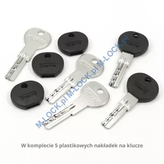 Dierre NEOS 30/30GUNN (60 mm), wkładka bębenkowa z uniwersalną sztycą pokrętła - 5