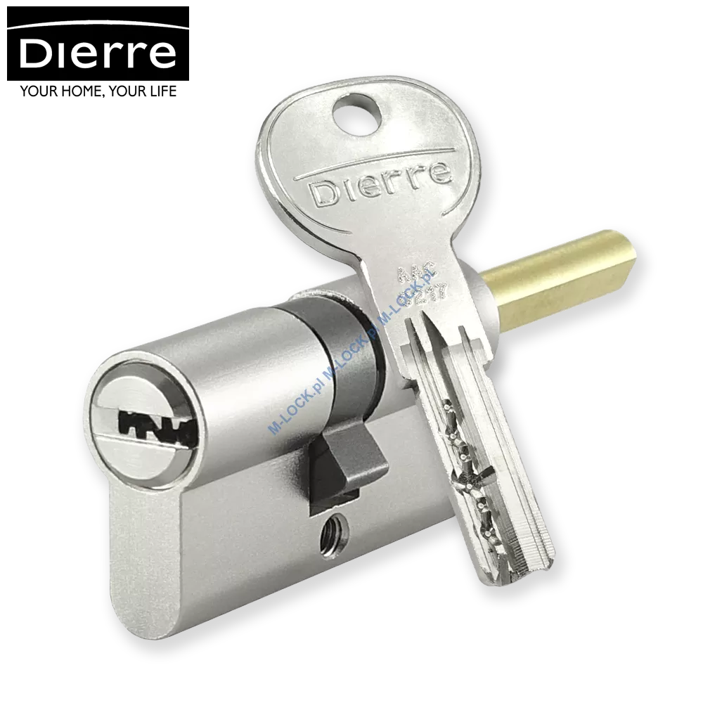 Dierre NEOS 30/30GUNN (60 mm), wkładka bębenkowa z uniwersalną sztycą pokrętła