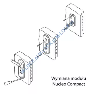 MOTTURA Nucleo Compact 35, moduł kluczowy do drzwi Gardesa - 5