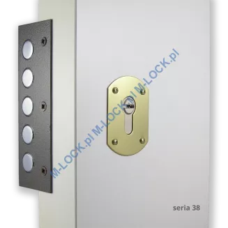 MOTTURA 38.610 zamek na wkładkę patentową z zatrzaskiem - 8