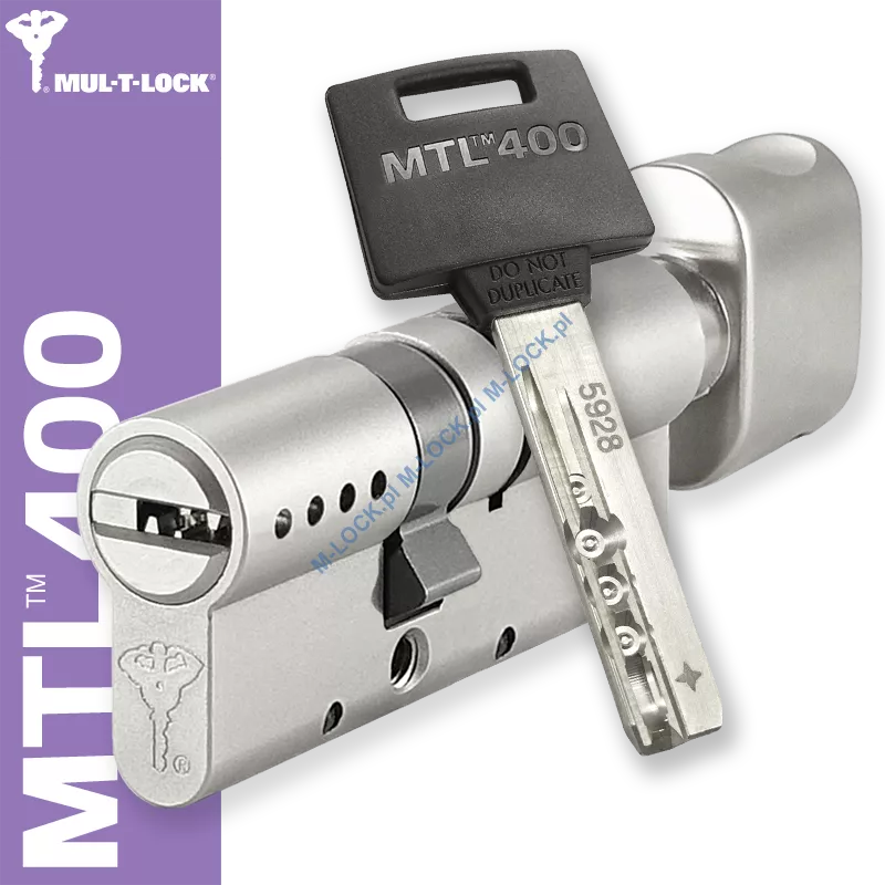 MUL-T-LOCK MTL 400 / Classic PRO 31/45G2NN (76 mm), wkładka patentowa z gałką
