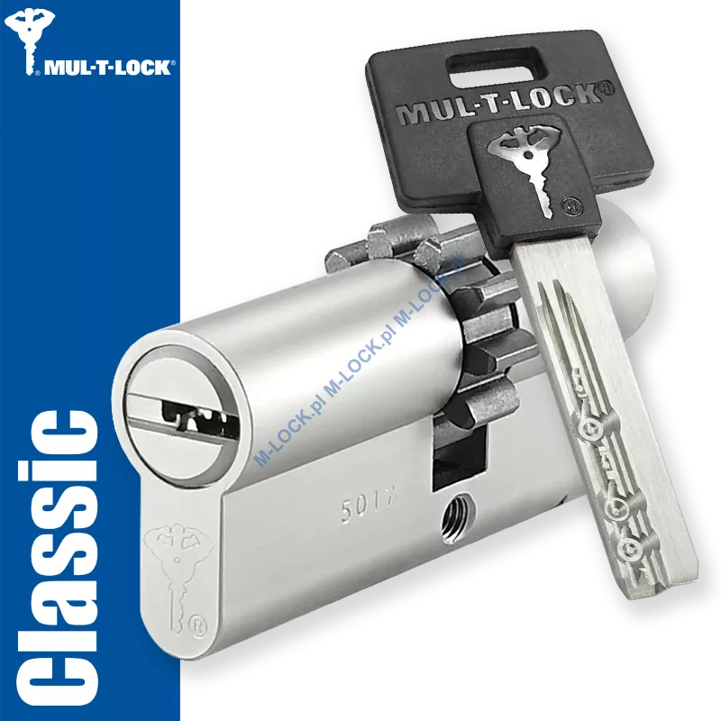 MUL-T-LOCK Classic 31/40ZN (71 mm), wkładka patentowa do drzwi WITEX Super-Lock