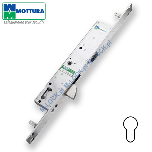 MOTTURA 47.115 zamek profilowy, rozporowy - klamkowy z ryglem semaforowym
