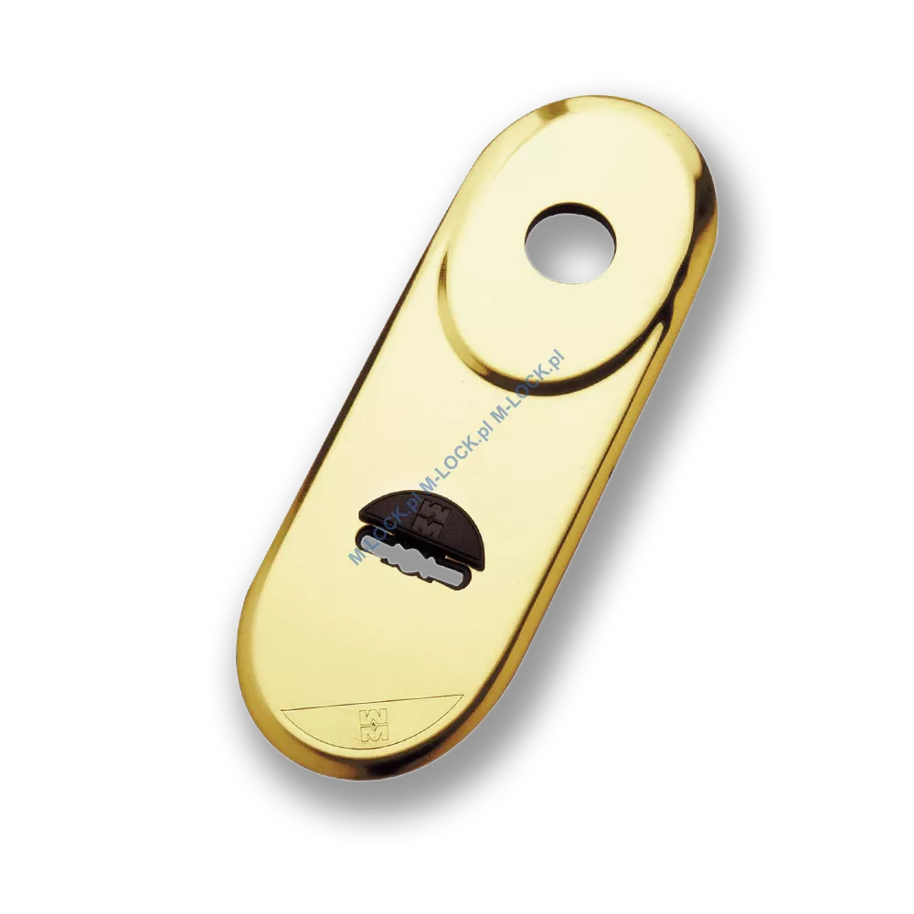 Szyld długi na klucz (85 mm) MOTTURA 95.166OLV, mosiądz błyszczący