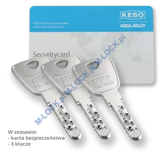 KESO 6000 FP2 - wkładka patentowa, kolor: nikiel (konfigurator) - 2