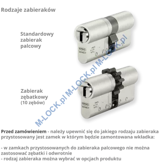 KESO 6000 FP2 - wkładka patentowa, kolor: nikiel (konfigurator) - 4