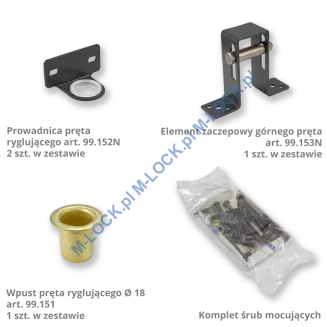 MOTTURA 34.329/SBC zamek rozporowy na klucz typu POMPA - 6