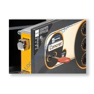 MOTTURA 11.C130N CONCRET sejf wolnostojący z zamkiem kluczowym i mechanizmem szyfrowym (16 l) - 4