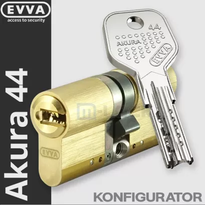 EVVA Akura 44 - wkładka patentowa, kolor: mosiądz (konfigurator)