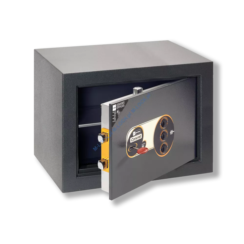 MOTTURA 11.C233N CONCRET sejf wolnostojący z zamkiem kluczowym i mechanizmem szyfrowym (27 l)