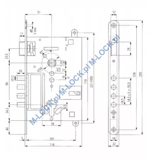 STARK-2, zamek do drzwi LA PORTE - 4