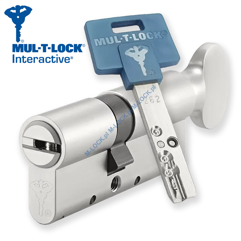 MUL-T-LOCK Interactive 31/40G1NN (71 mm), wkładka patentowa z pokrętłem