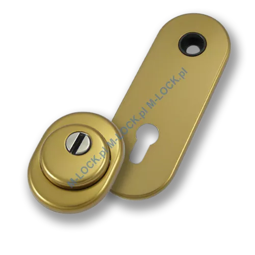 Szyld antywłamaniowy PROTECTOR AF-0238-AB, stary mosiądz