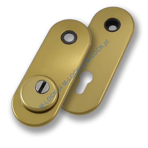 Szyld antywłamaniowy PROTECTOR AF-0338-AB, stary mosiądz