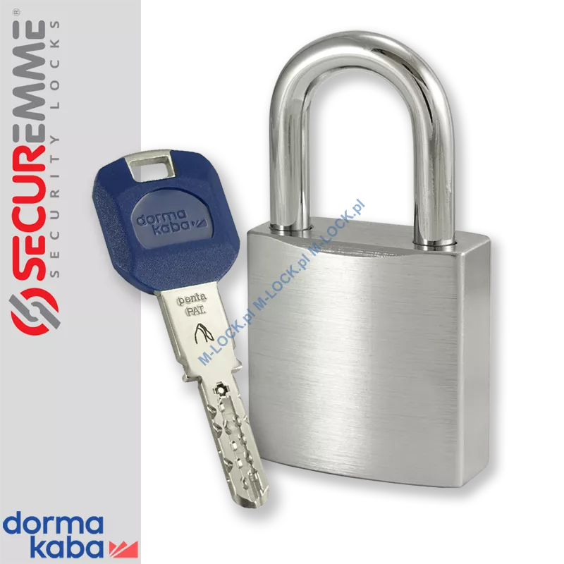 SECUREMME 7550XCS / DormaKaba PENTA CROSS, kłódka hartowana
