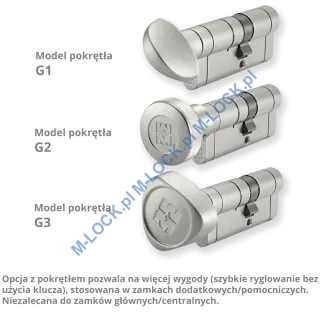 MOTTURA Champions PRO 31/41G3NN (72 mm), wkładka patentowa z pokrętłem - 6