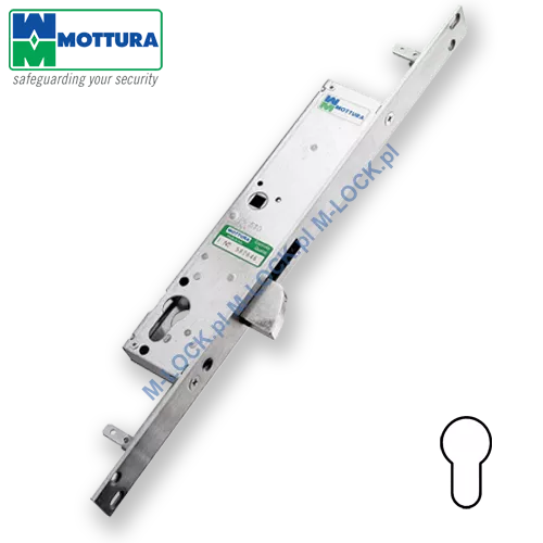 MOTTURA 47.105 zamek profilowy, rozporowy z ryglem semaforowym