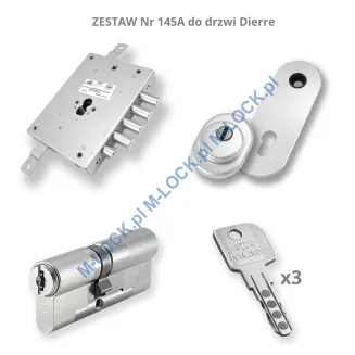 ZESTAW Nr 145A do drzwi Dierre - EVVA MCS (montaż Warszawa) - 2