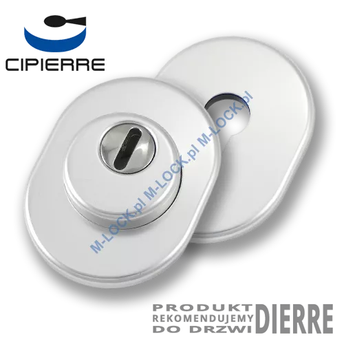 Szyld antywłamaniowy do drzwi Dierre, PROTECTOR CI-0131-AA (chrom matowy)