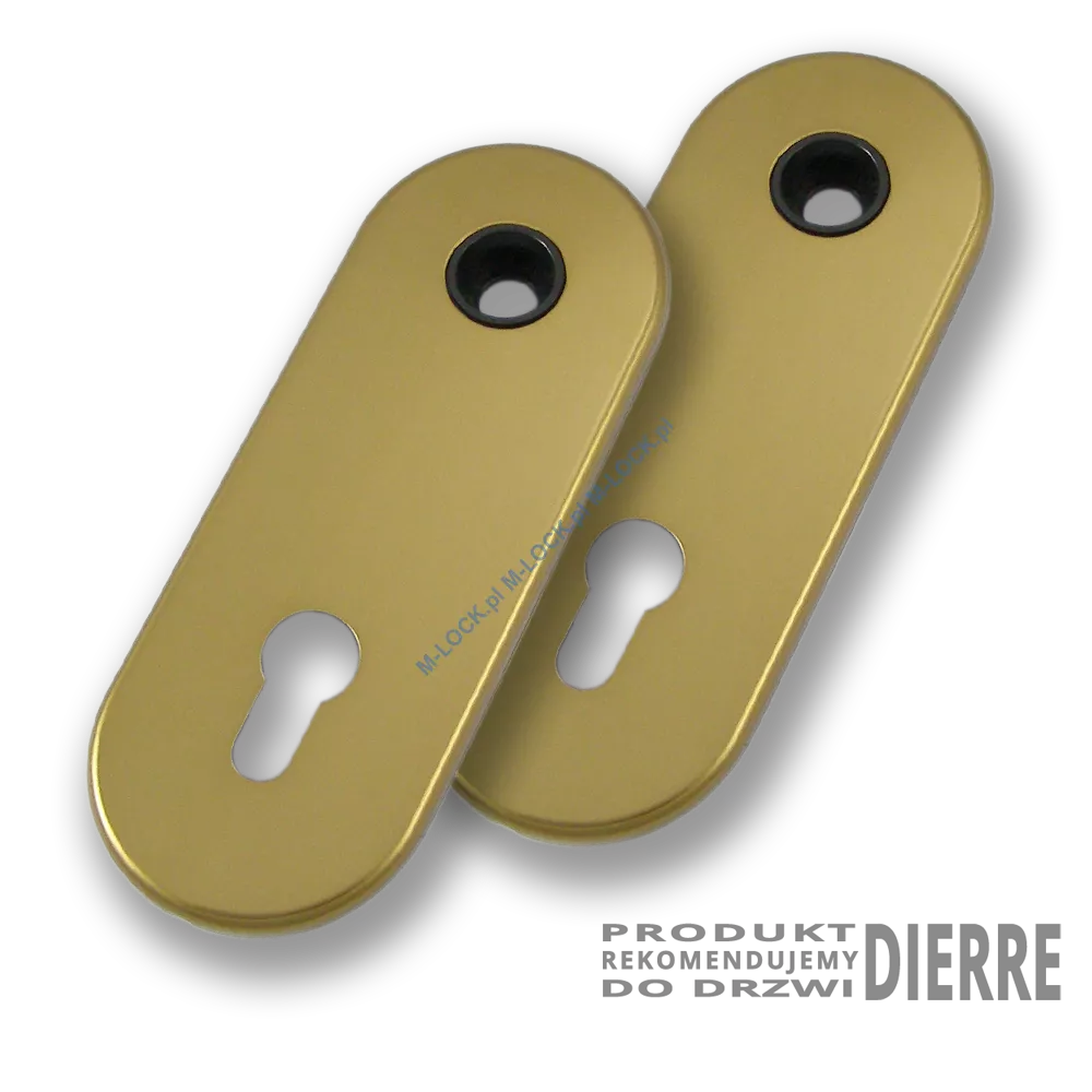 Szyldy na wkładkę (85 mm) CI-0685-AB2d, dierre/stary mosiądz