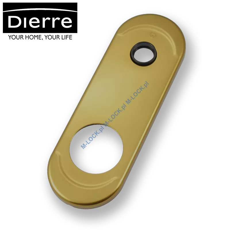 Dierre NEW CRETA, szyld zewnętrzny na defender (boccola 42 mm), brąz anodowany
