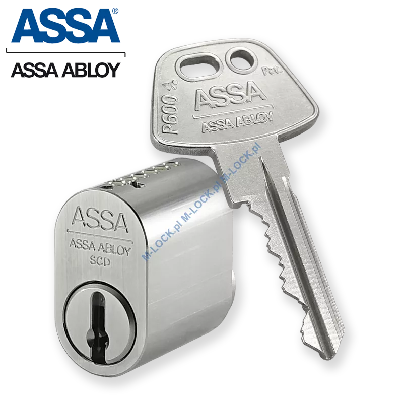 ASSA P601N, cylinder owalny (skandynawski), zewnętrzny