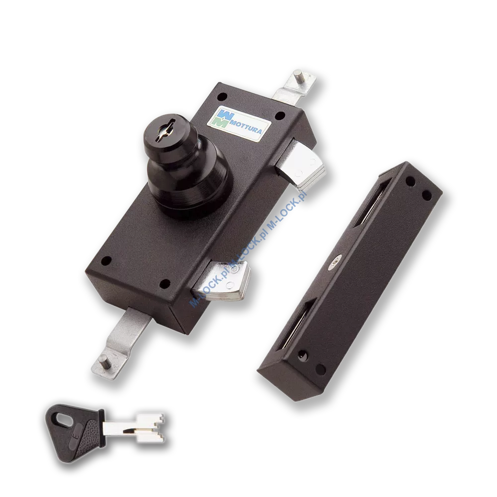 MOTTURA 35.383 zamek jednostronny-rozporowy na klucz typu POMPA
