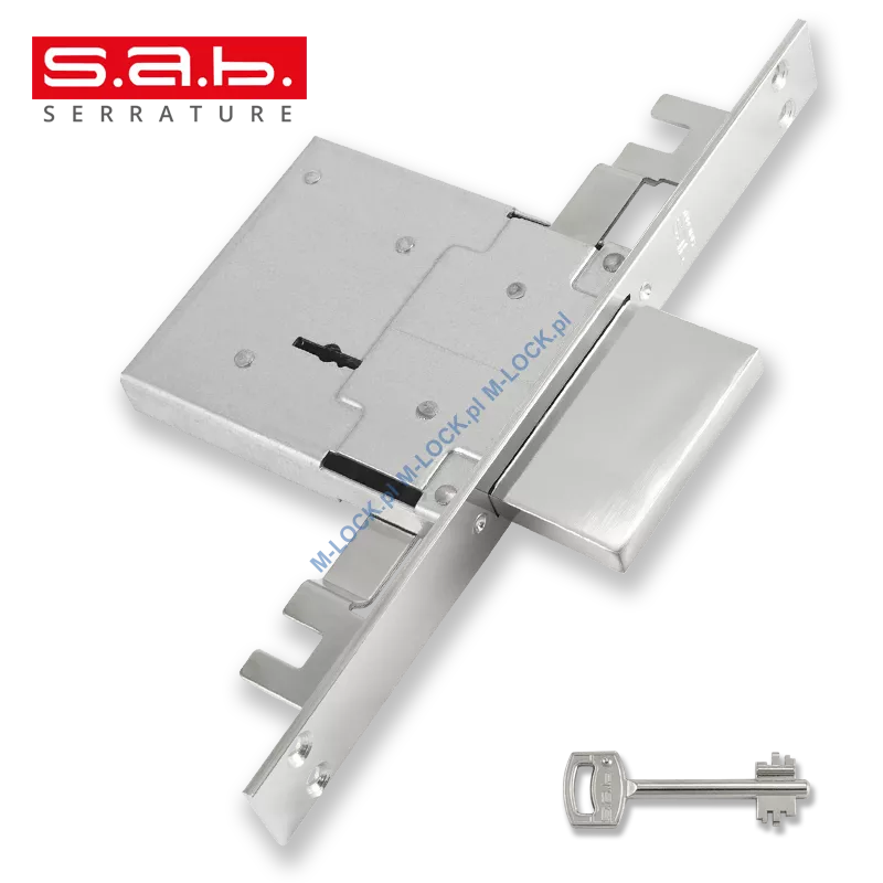 S.A.B. 4503N/60  zamek wpuszczany-rozporowy