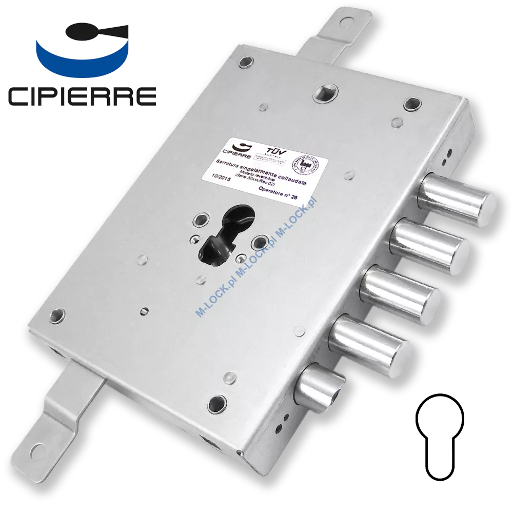 CIPIERRE 701.28N zamek centralny-rozporowy do drzwi DIERRE