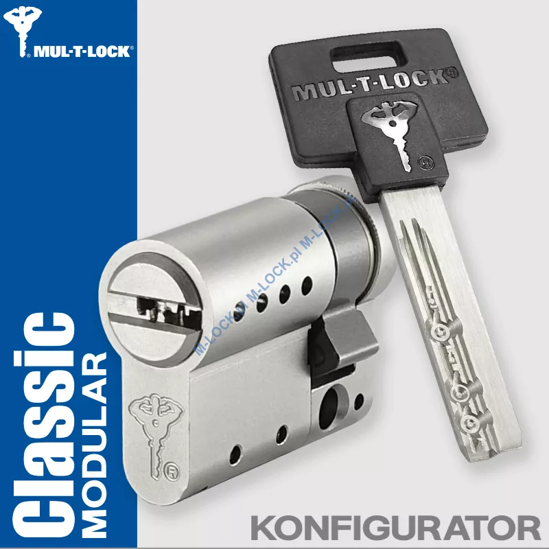 MUL-T-LOCK Classic Modular, półwkładka patentowa (konfigurator)