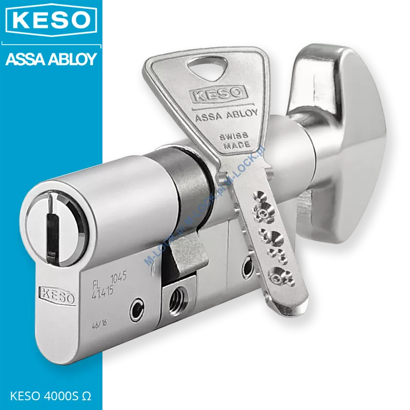 KESO 4000S Omega A.505 30/40G2NN (70 mm), wkładka patentowa z pokrętłem