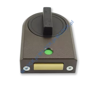 IKON 9132 (Assa-Abloy), zamek nawierzchniowy ze sztywnym łańcuchem (kolor: brąz), bez cylindra - 8