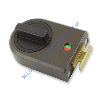 IKON 9132 (Assa-Abloy), zamek nawierzchniowy ze sztywnym łańcuchem (kolor: brąz), bez cylindra - 10