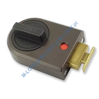 IKON 9132 (Assa-Abloy), zamek nawierzchniowy ze sztywnym łańcuchem (kolor: brąz), bez cylindra - 11