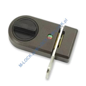 IKON 9132 (Assa-Abloy), zamek nawierzchniowy ze sztywnym łańcuchem (kolor: brąz), bez cylindra - 4