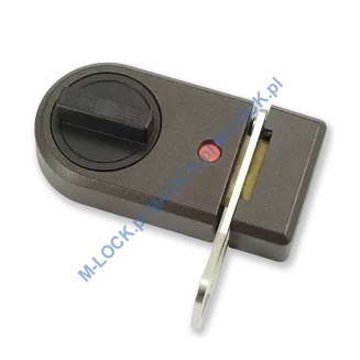 IKON 9132 (Assa-Abloy), zamek nawierzchniowy ze sztywnym łańcuchem (kolor: brąz), bez cylindra - 5