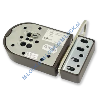 IKON 9132 (Assa-Abloy), zamek nawierzchniowy ze sztywnym łańcuchem (kolor: brąz), bez cylindra - 3