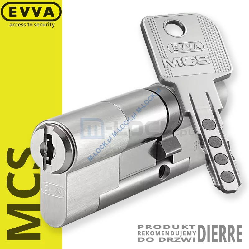 EVVA MCS 31/51NN (82 mm), wkładka patentowa do drzwi Dierre